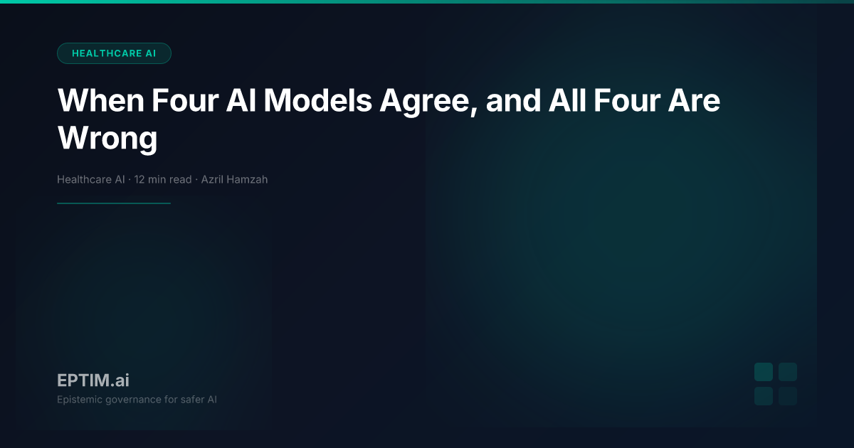 When Four AI Models Agree, and All Four Are Wrong | Eptim.ai